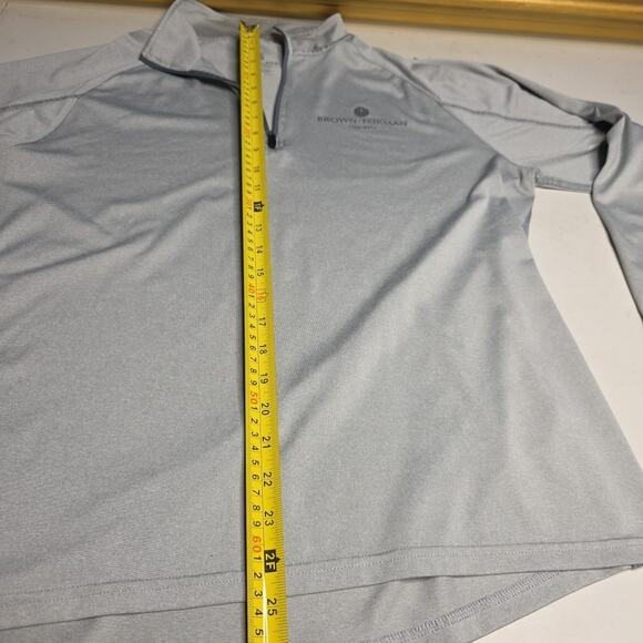Elevate Sport Light Gray Long Sleeve 1/4-Zip Medium Brown-Forman Logo On Shirt - Picture 5 of 7